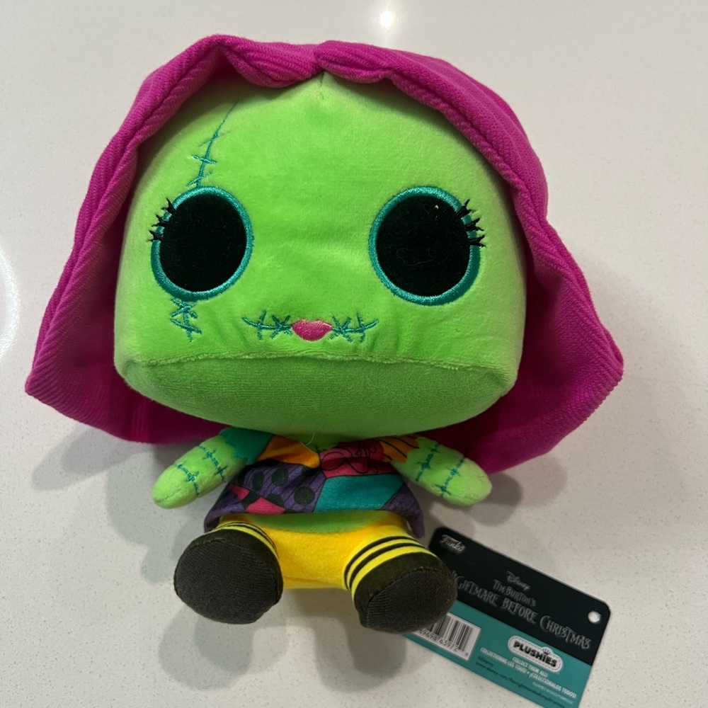 Funko Pop Plush Nightmare Before Christmas Sally Blacklight 8" NWT